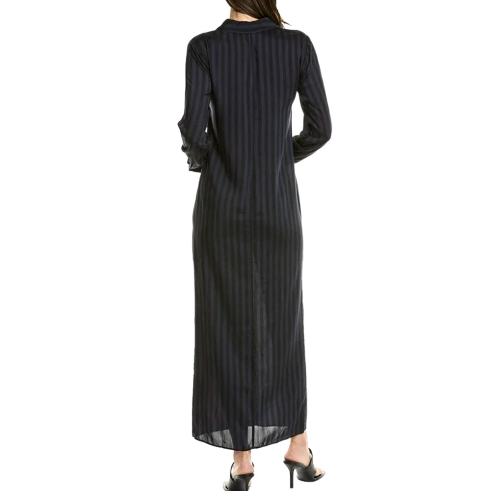 The Kooples striped maxi shirt dress